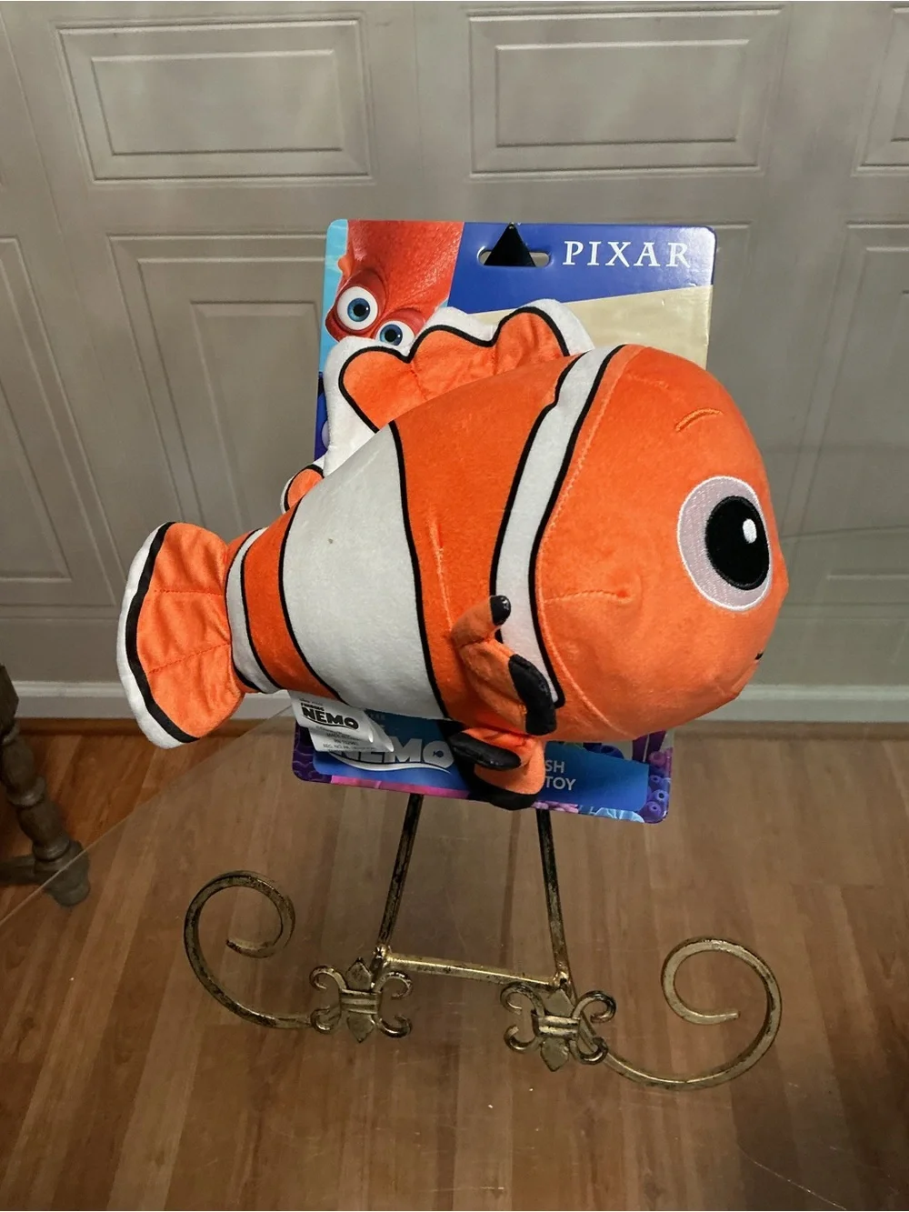 DISNEY PIXAR FINDING NEMO FILM CUDDLY SOFT  11” DOG TOY CLINKER & SQUEAKER